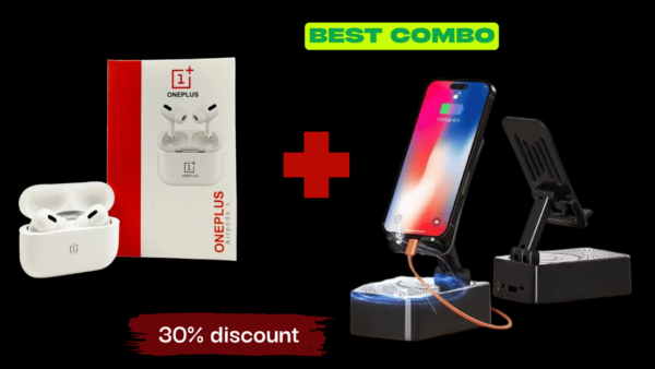 1 in 4 Gadget – Speaker  + Power Bank  + Phone Stand  + Free AirPods