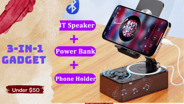 1 in 4 Gadget – Speaker  + Power Bank  + Phone Stand  + Free AirPods - Image 4